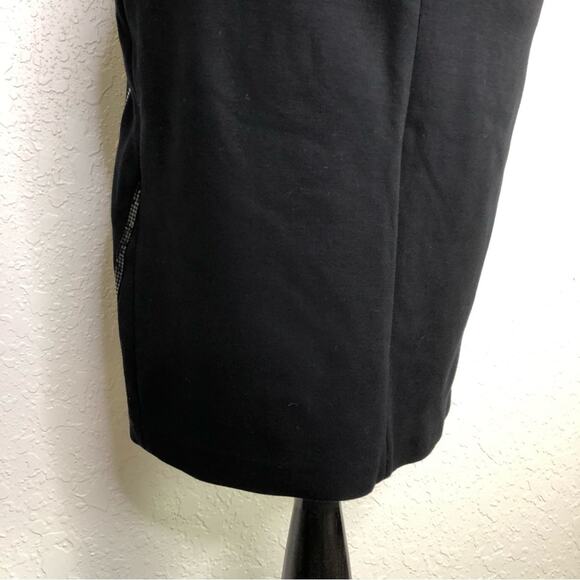 Cache black geometric trim striped sheath dress size 4 - Picture 7 of 16